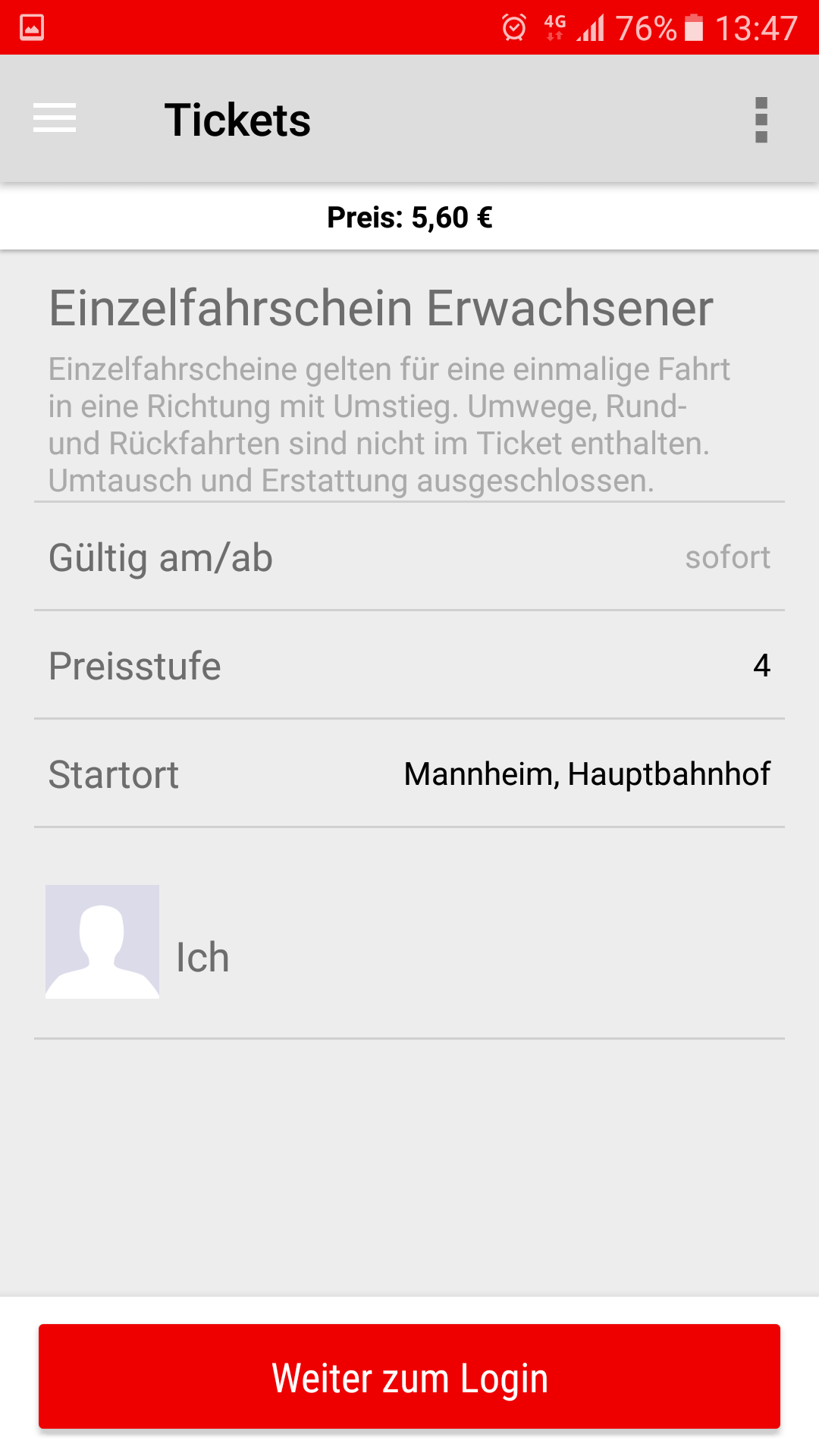 VRN | VRN-Ticket (DB)